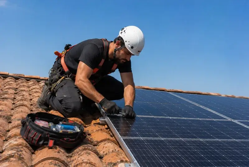 Maintenance et monitoring de panneaux solaires à Montanay