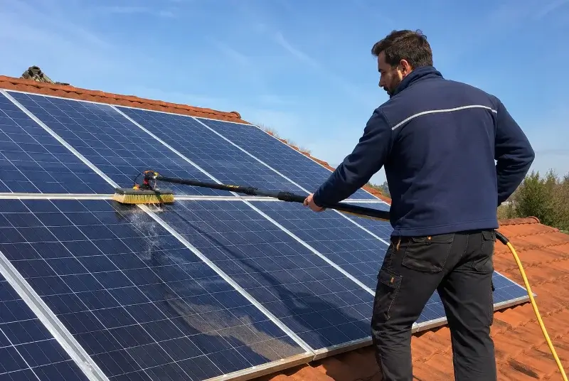 Nettoyage et entretien de panneaux solaires à Montanay
